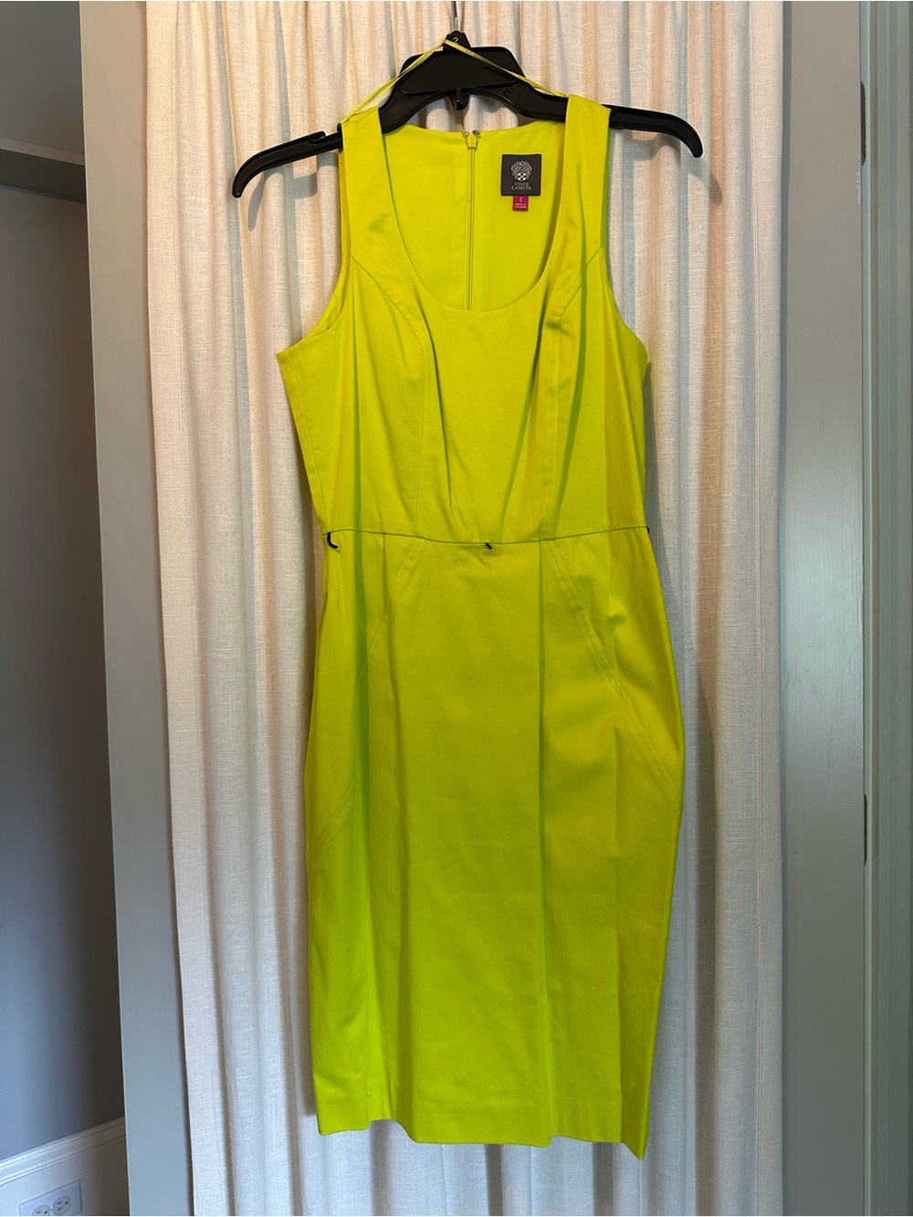 Sleeveless Neon Yellow/Lime Dress - Women
